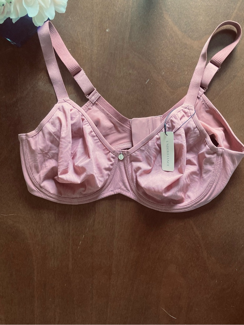 Understance Sidney Unpadded Demi Bra 44DD dark rose